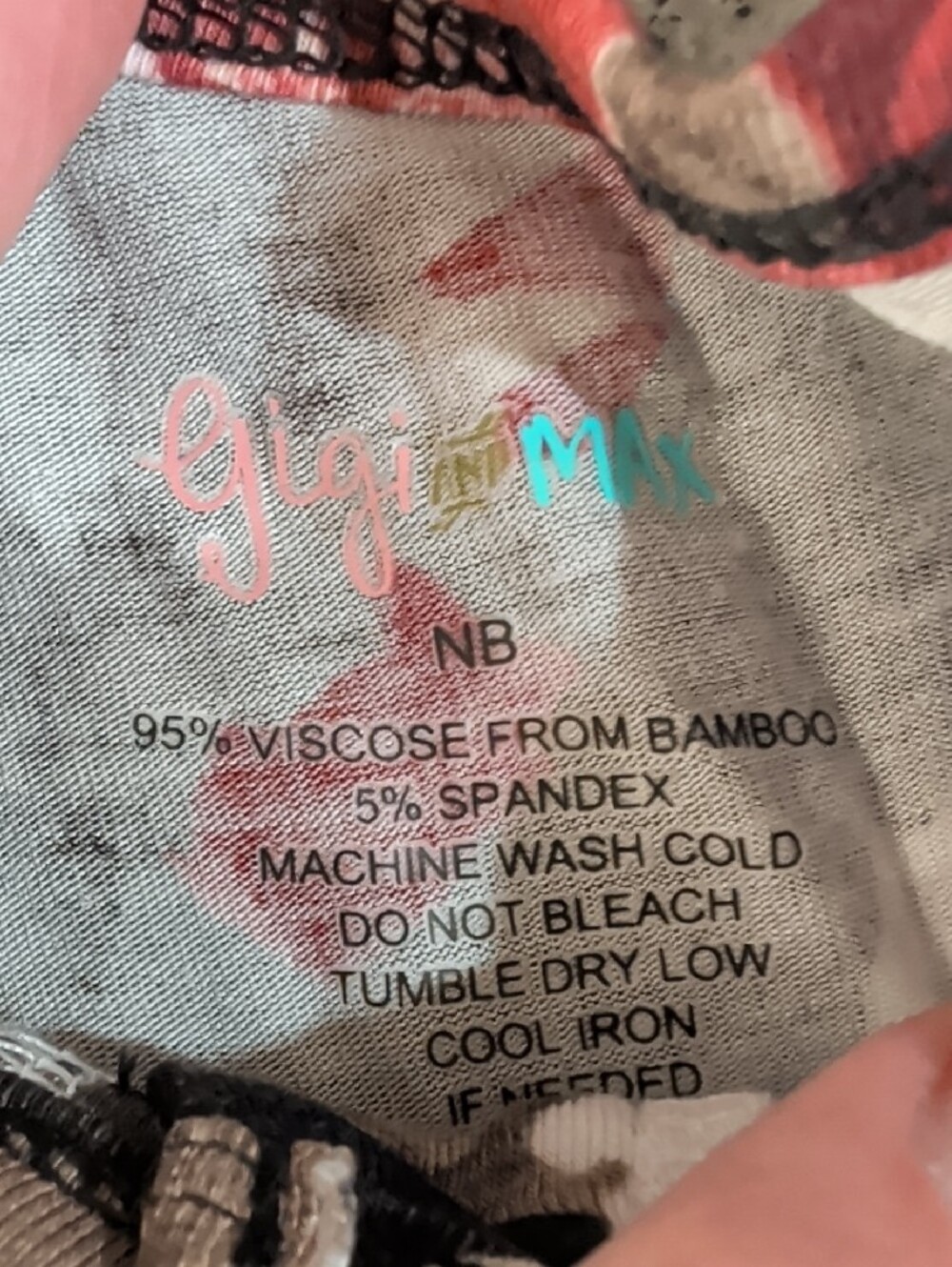 Floral Baby Sleep Sack Gown with Headband in Black, Red & Cream - Picture 3 of 5